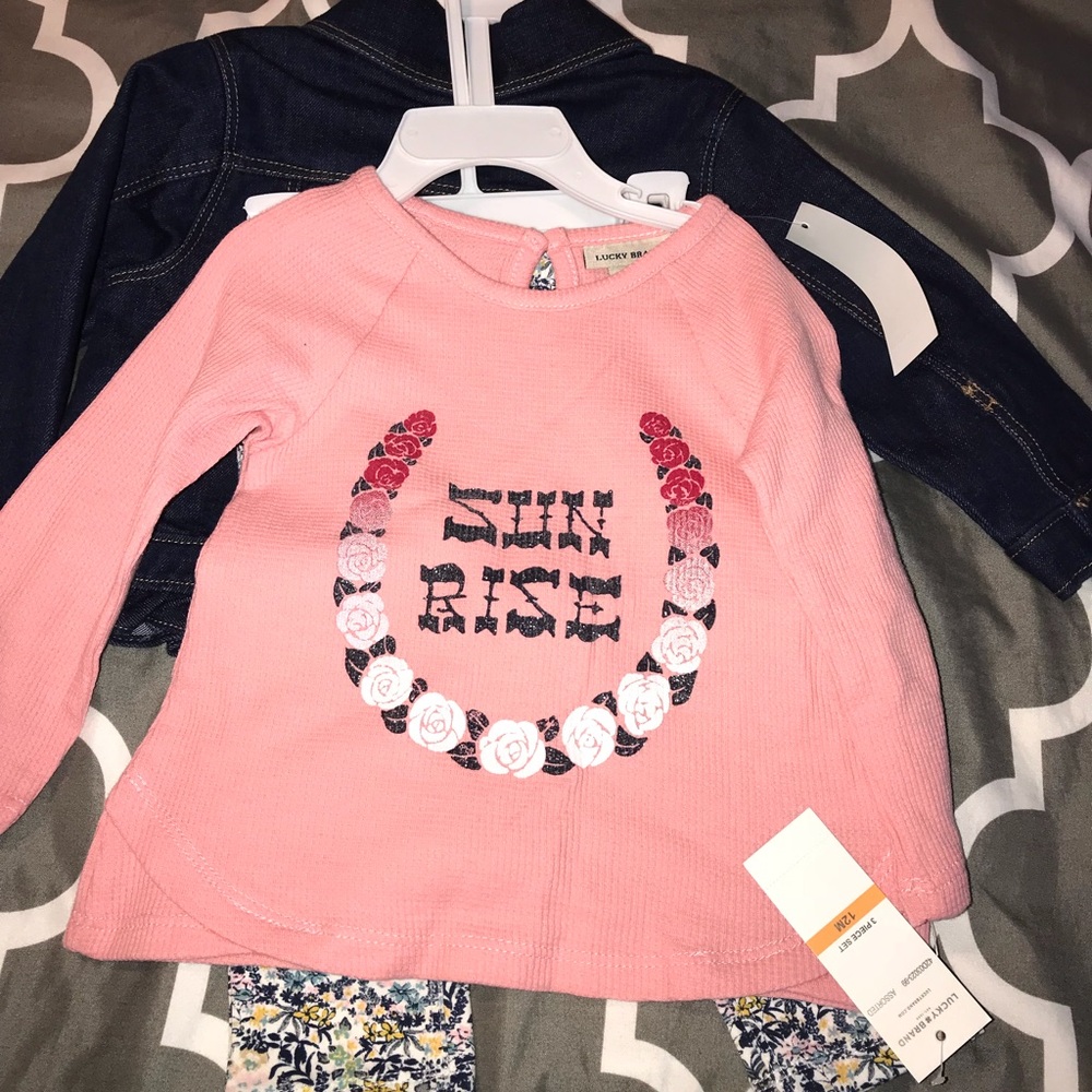 Girl jacket, bottoms and top